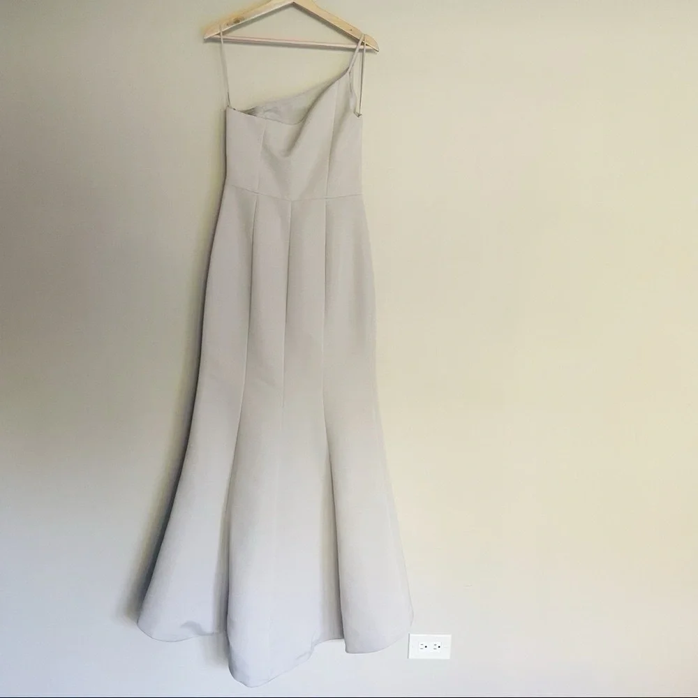 NEW Amsale Dress Cecilia Platinum Sleeveless - Picture 6 of 10